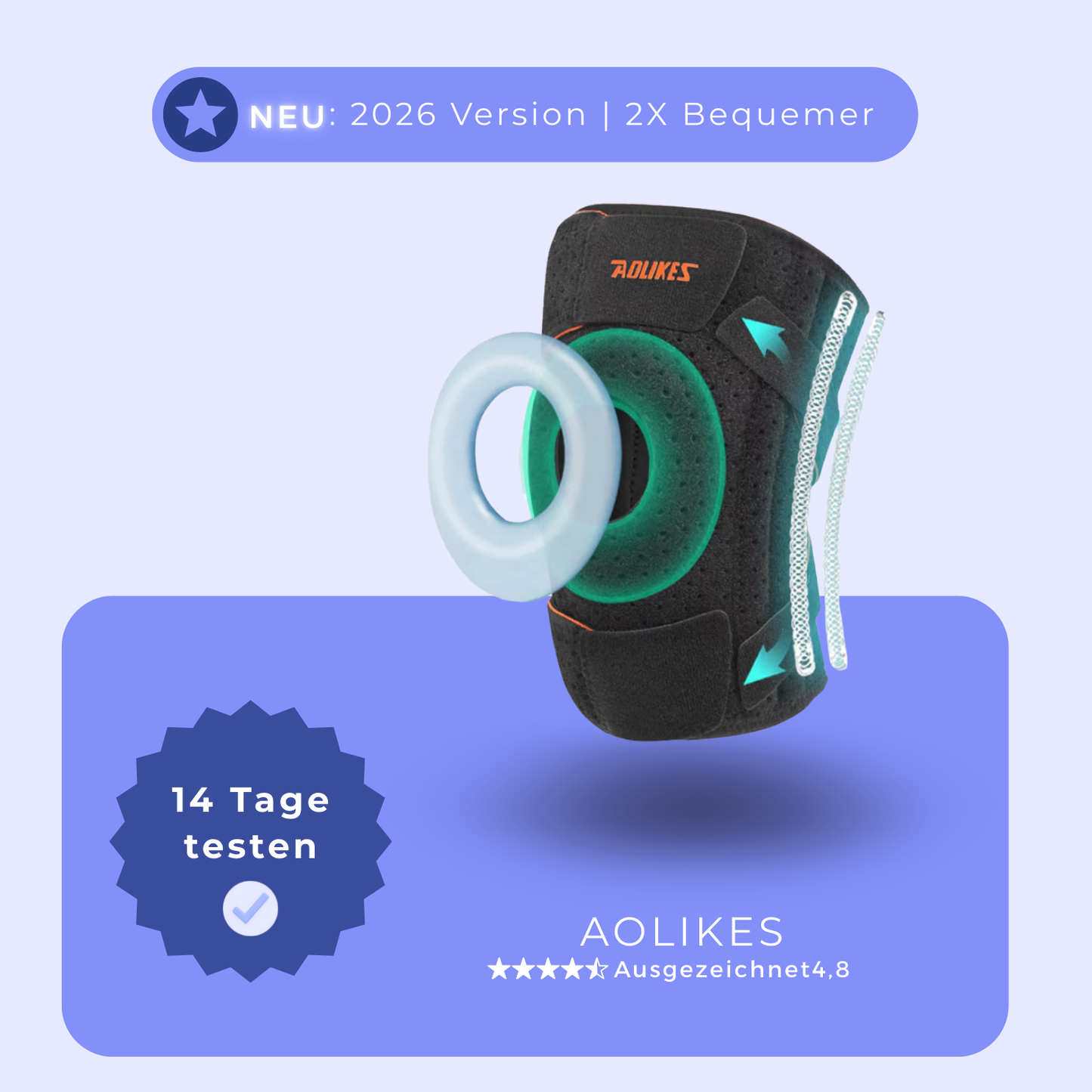 AOLIKES - Orthopädische Kniebandage