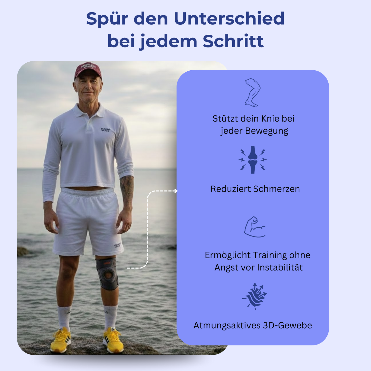 AOLIKES - Orthopädische Kniebandage