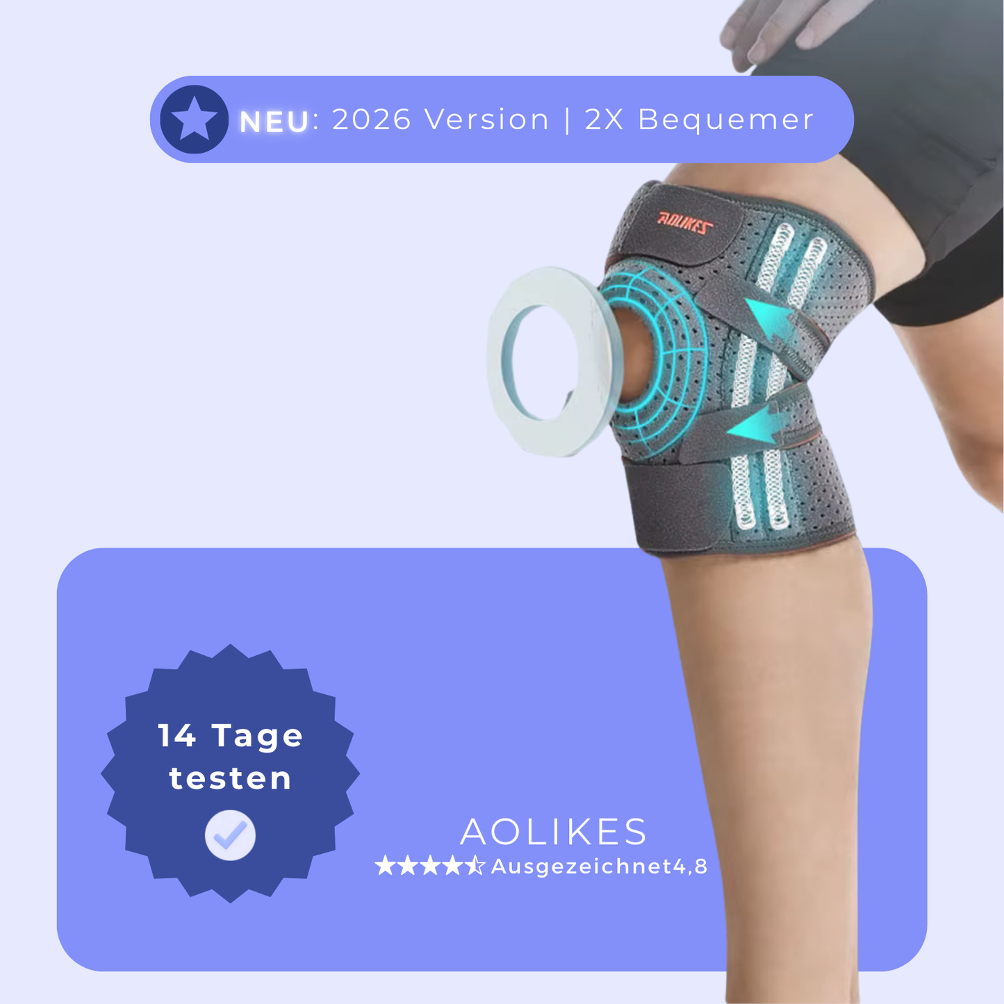 AOLIKES - Orthopädische Kniebandage