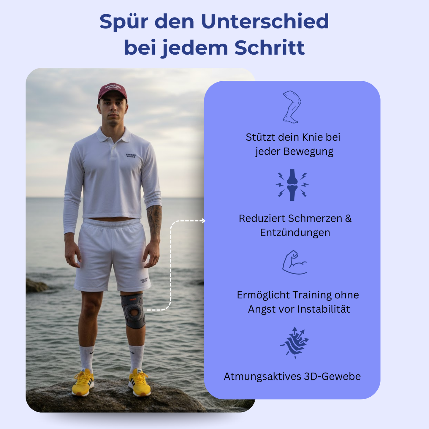 AOLIKES - Orthopädische Kniebandage