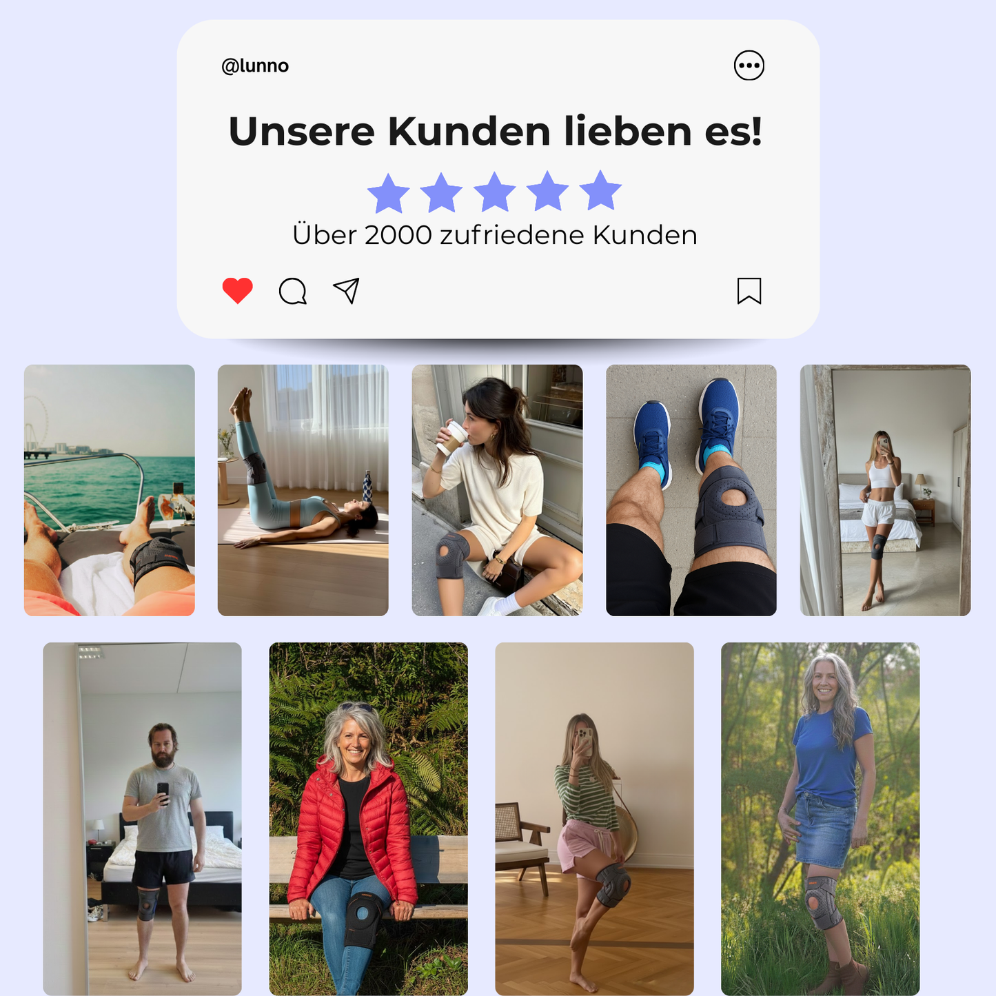 AOLIKES - Orthopädische Kniebandage